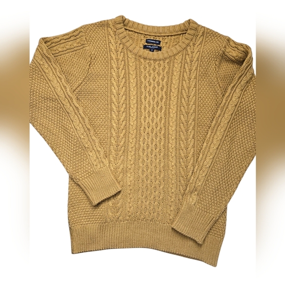 PARK AVENUE WOMEN Mustard Cable Knit Long Sleeved Sweater. Size 8 UK/4 US - Picture 10 of 12